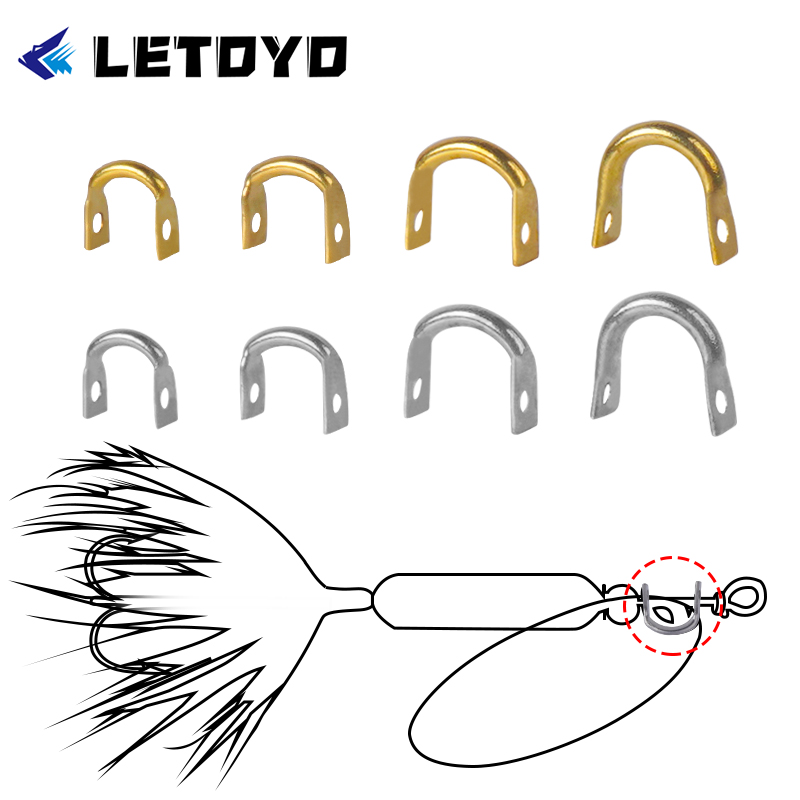 Fishing Lure Making Kit - LETOYO 100pcs Folded Clevises U-Shaped for
