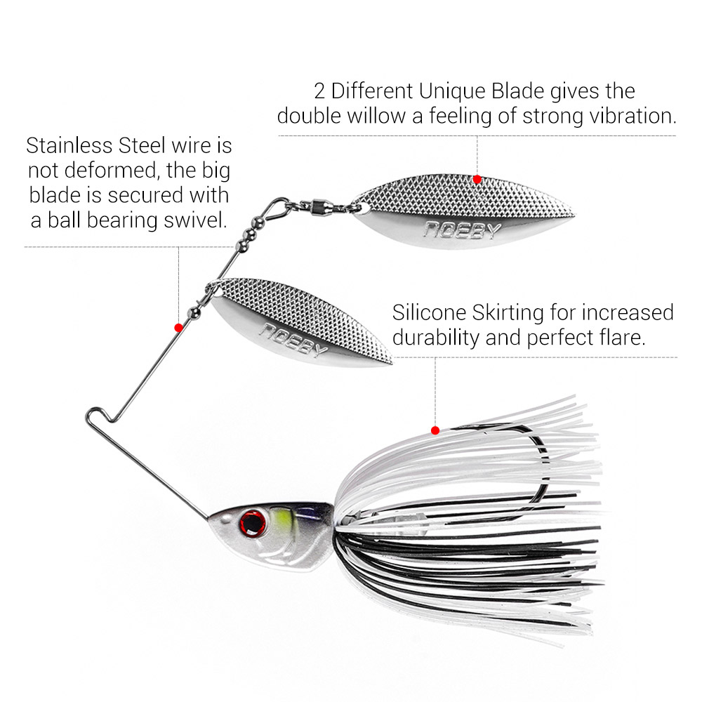 Noeby Spinnerbait 10.5g 14g 21 - Fishing Lure Swimbait recension och pris