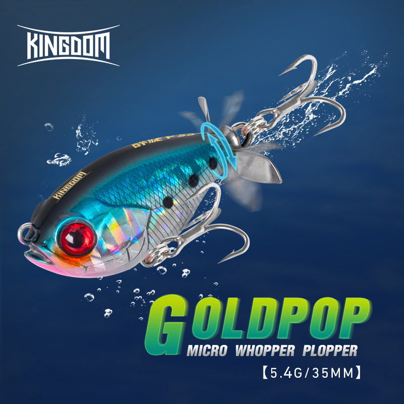 Kingdom Propeller Topwater Pop - Fishing Lure Popper recension och pris