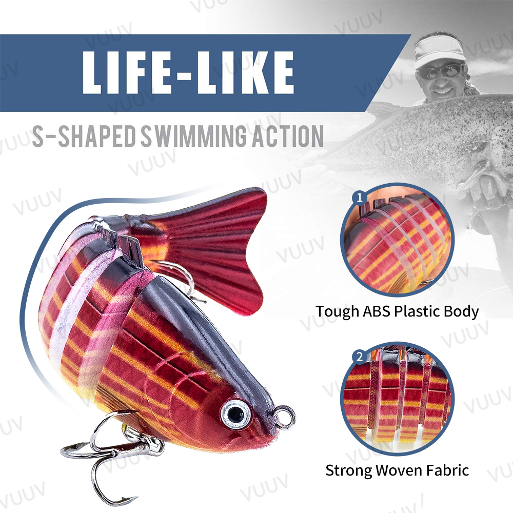 10 pcs Multi-Joint Swimbait Fi - Fishing Lure Swimbait recension och pris