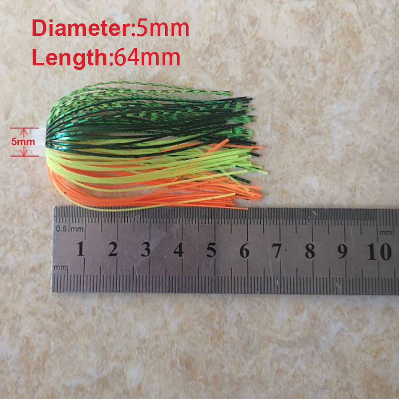 5 pcs/lot 88 Strands 64mm Sili - Fishing Lure Buzzbait recension och pris