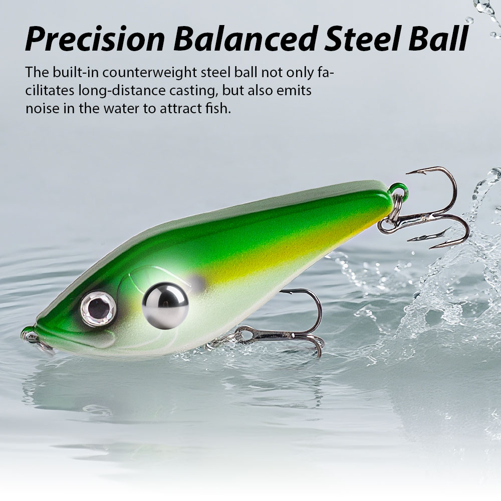 80mm/15.5g Muskies Jerkbait Pi - Fishing Lure Jerkbait recension och pris