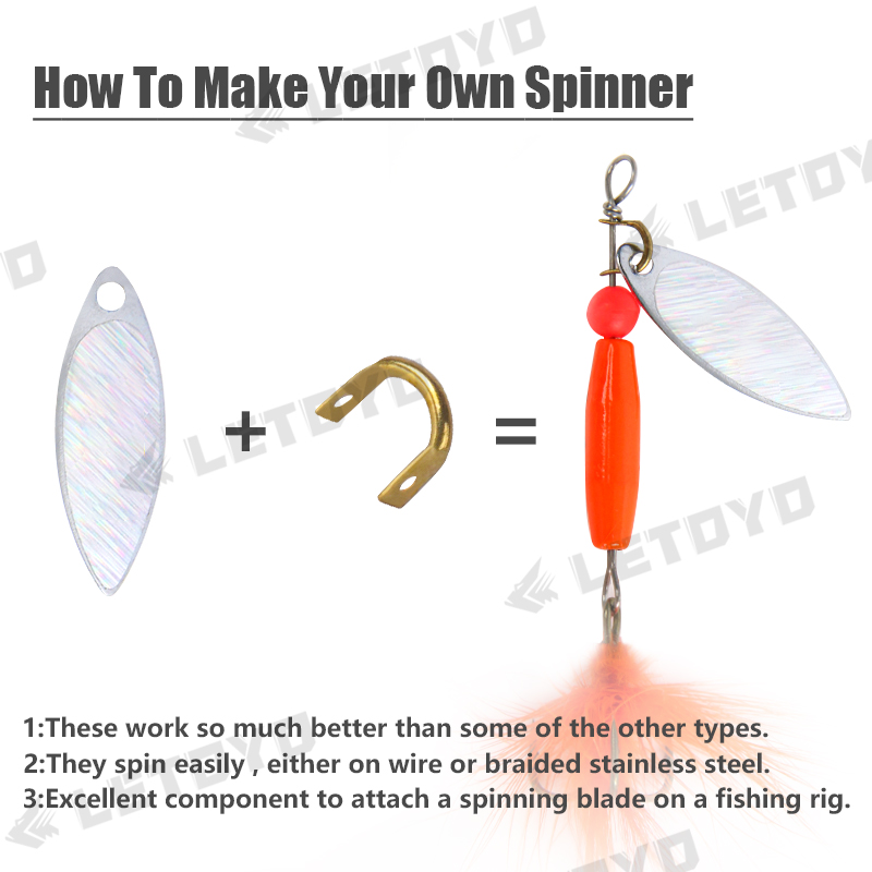 LETOYO 100pcs Folded Clevises  - Fishing Lure Making Kit recension och pris