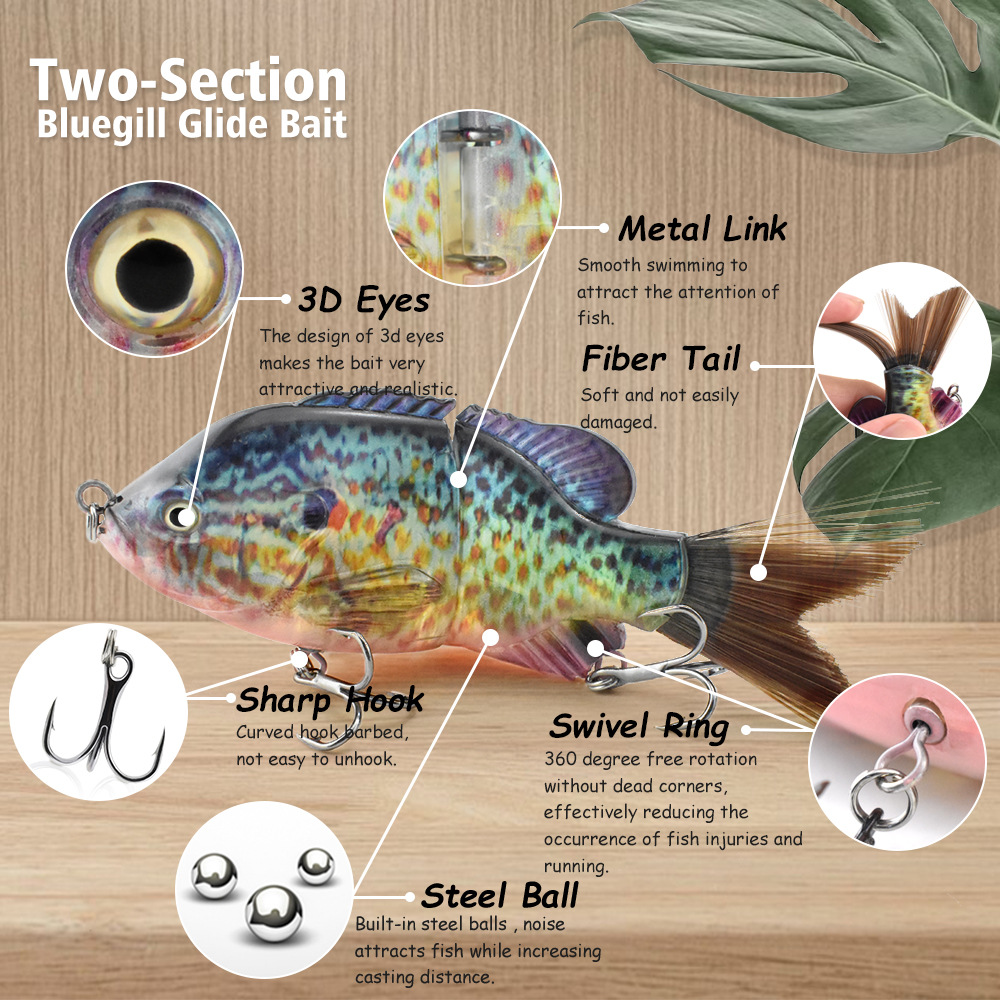 13Cm/33G Bionic Two-Section Ha - Fishing Lure Swimbait recension och pris