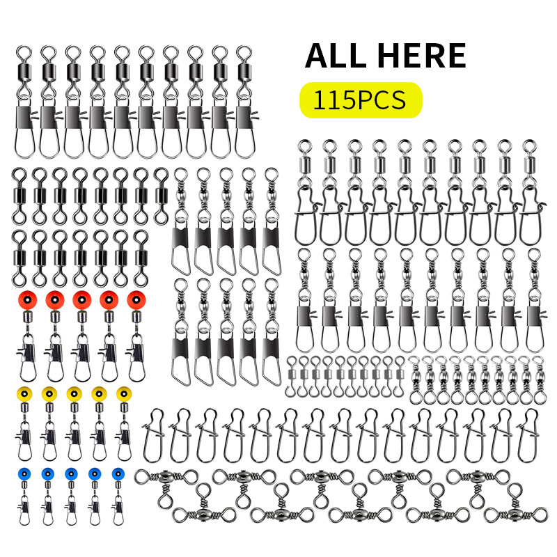 115pcs Fishing Swivel Connecto - Fishing Lure Box recension och pris
