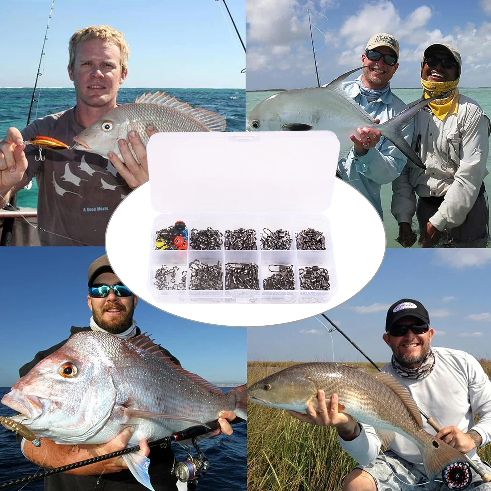 115pcs Fishing Swivel Connecto - Fishing Lure Box recension och pris