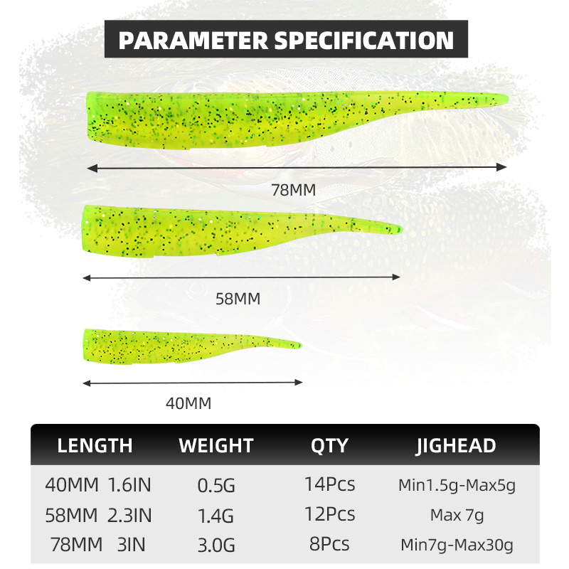 BLUX New Dart Worm Soft Bait 5 - Fishing Lure Buzzbait recension och pris