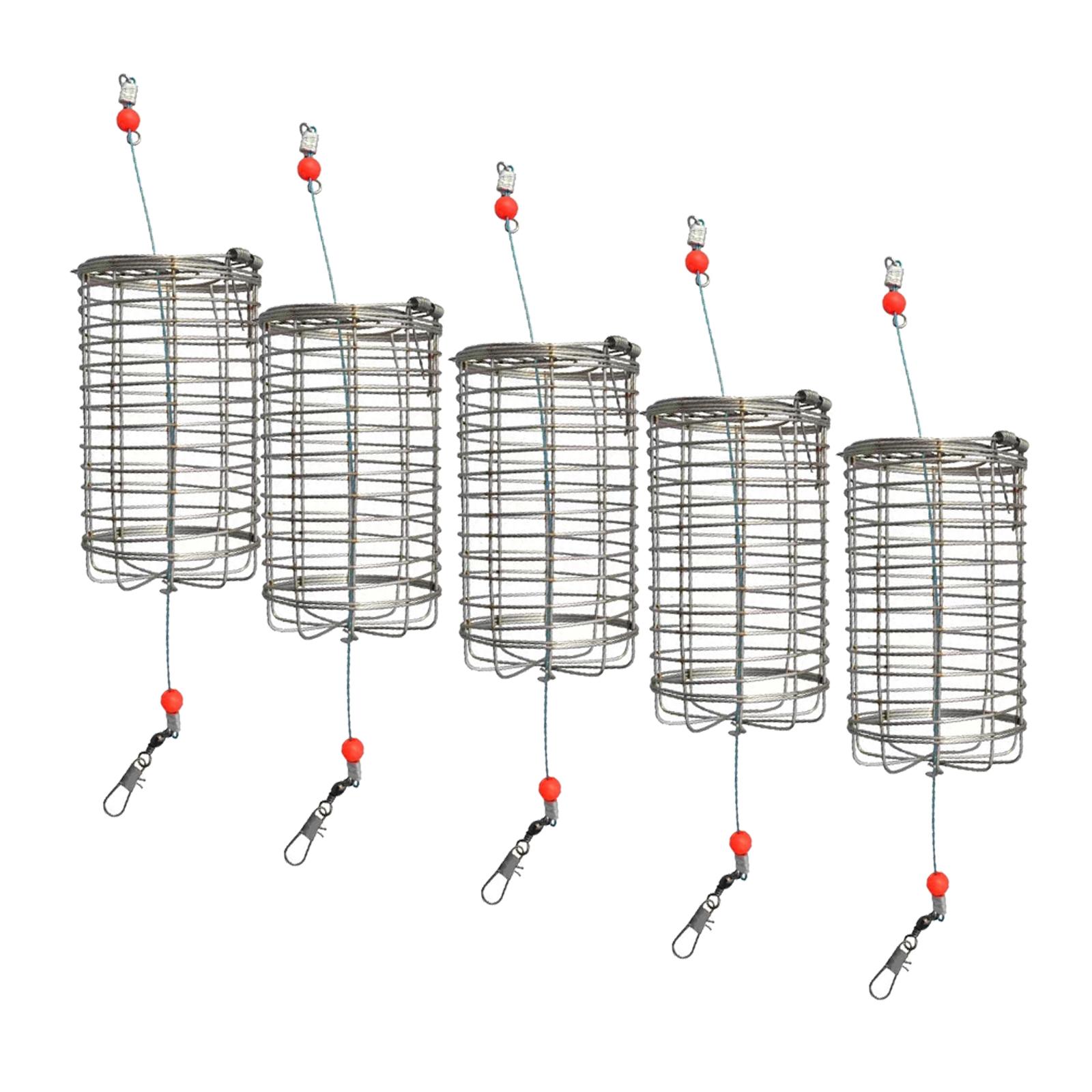 5x Solid Fishing Feeder Cage T - Fishing Lure Box recension och pris