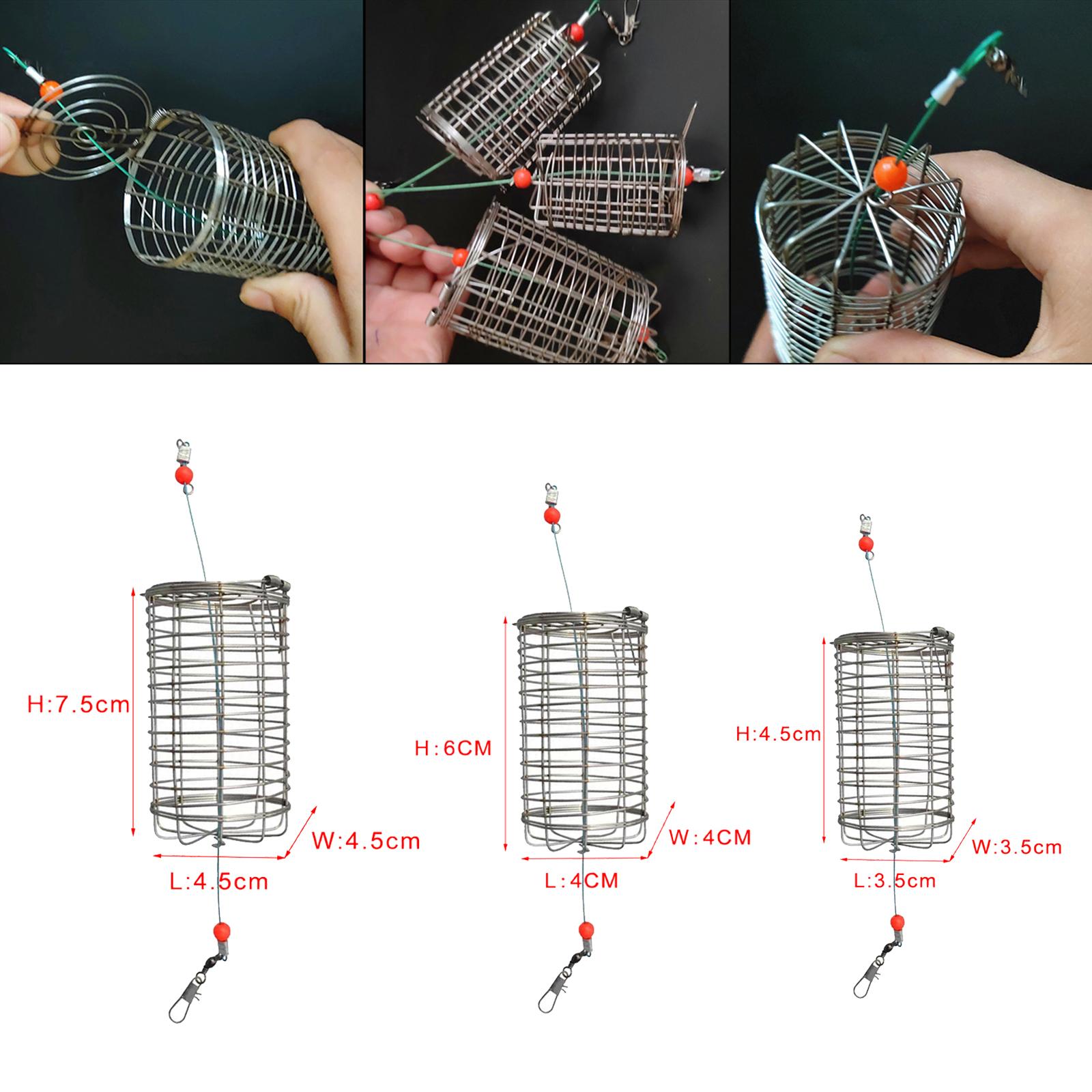 5x Solid Fishing Feeder Cage T - Fishing Lure Box recension och pris