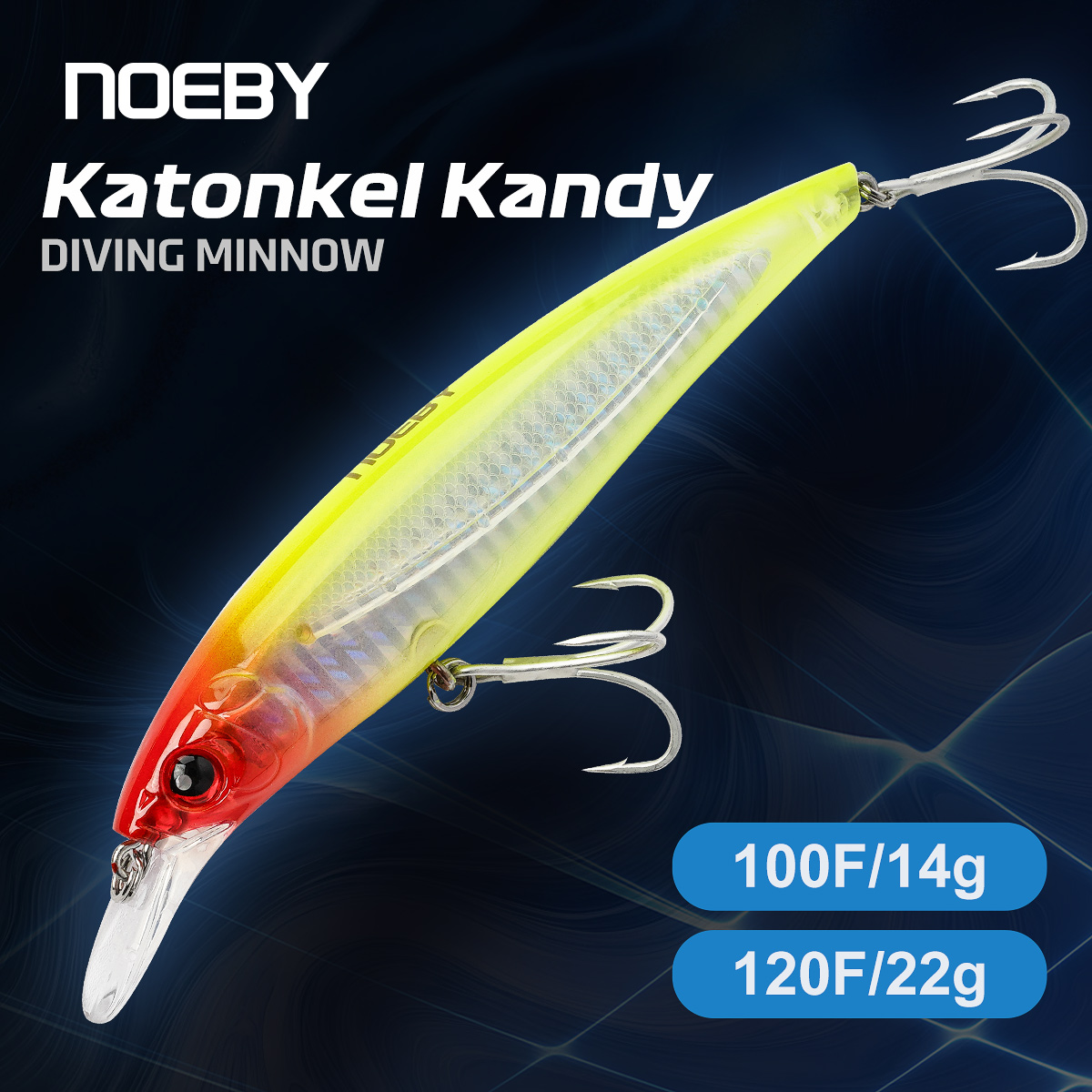 NOEBY Minnow Fishing Lure 100m - Fishing Lure Jerkbait recension och pris