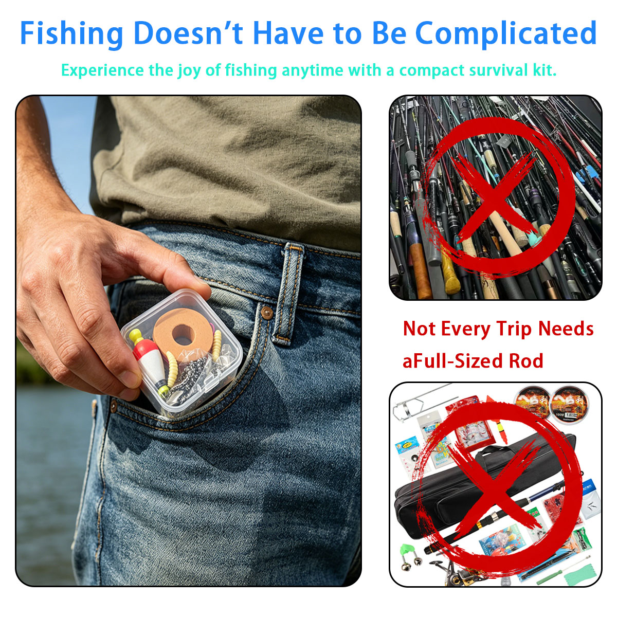 Portable Emergency Fishing Gea - Fishing Lure Box recension och pris