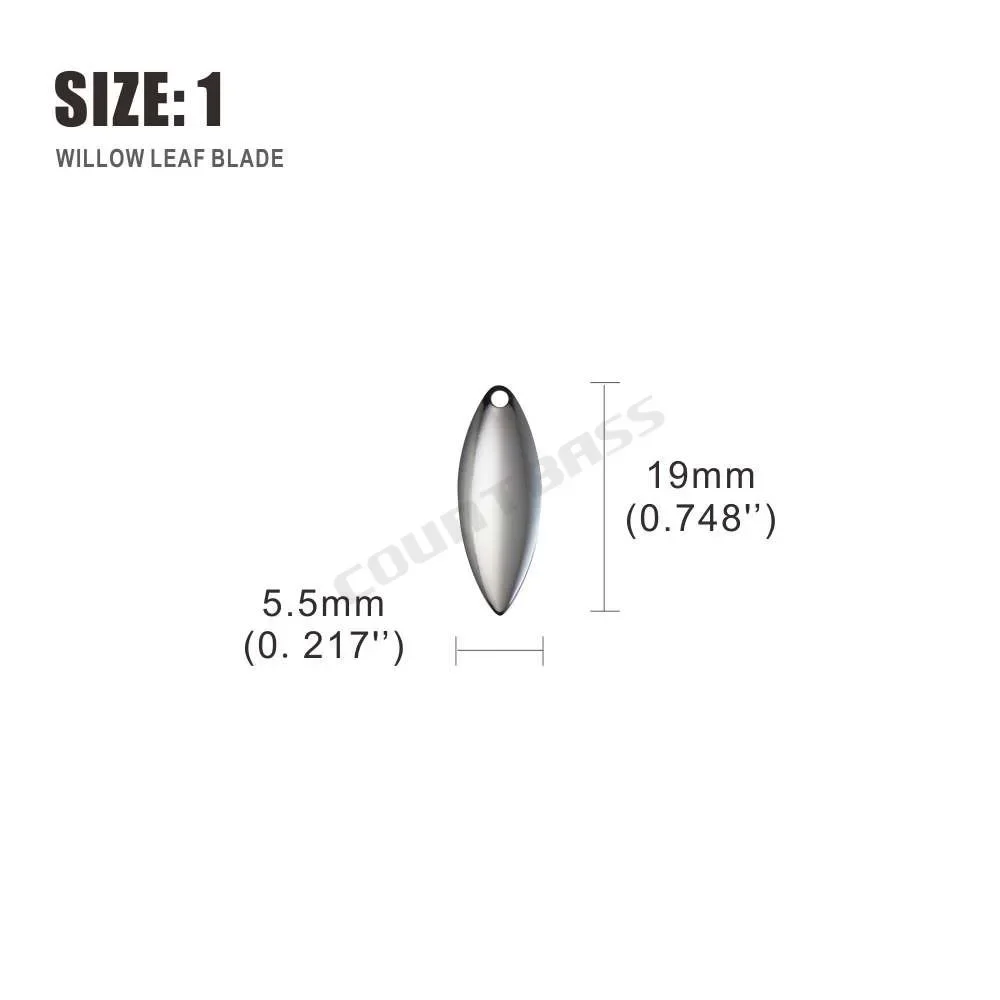Countbass 50pcs Size 1-6 Nicke - Fishing Lure Spinnerbait recension och pris