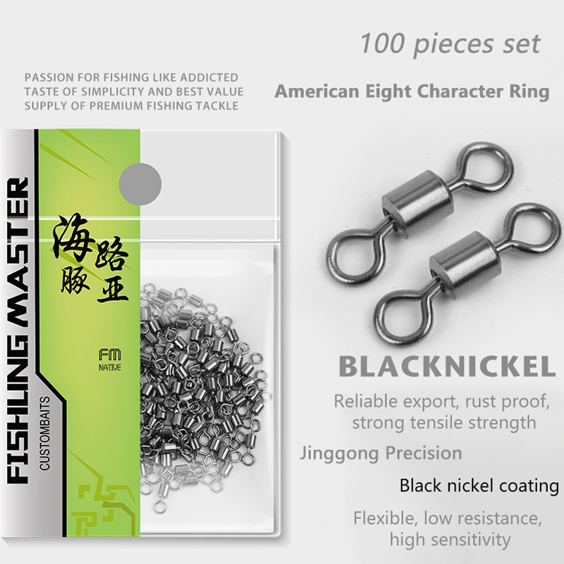 ★▲100Pcs Fishing Swivels Stain - Fishing Lure Making Kit recension och pris