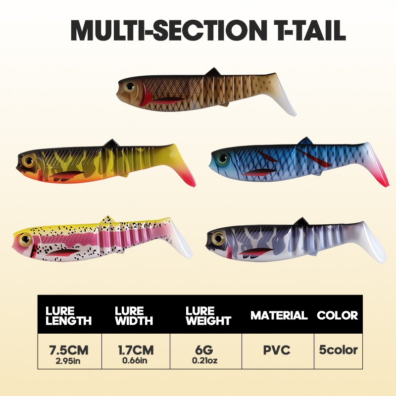 TAIYU 3pcs 7.5cm 6g 3D Multi-J - Fishing Lure Popper recension och pris