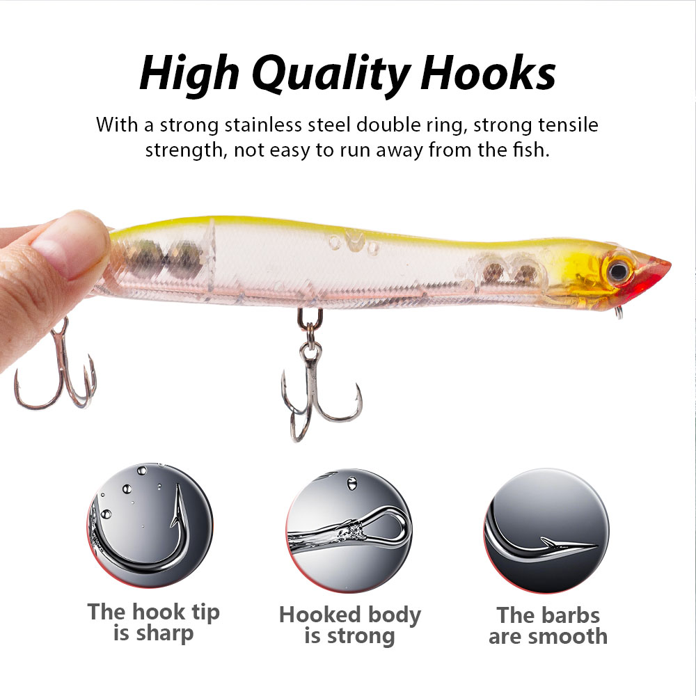 120mm/18g Topwater Pencil Popp - Fishing Lure Popper recension och pris