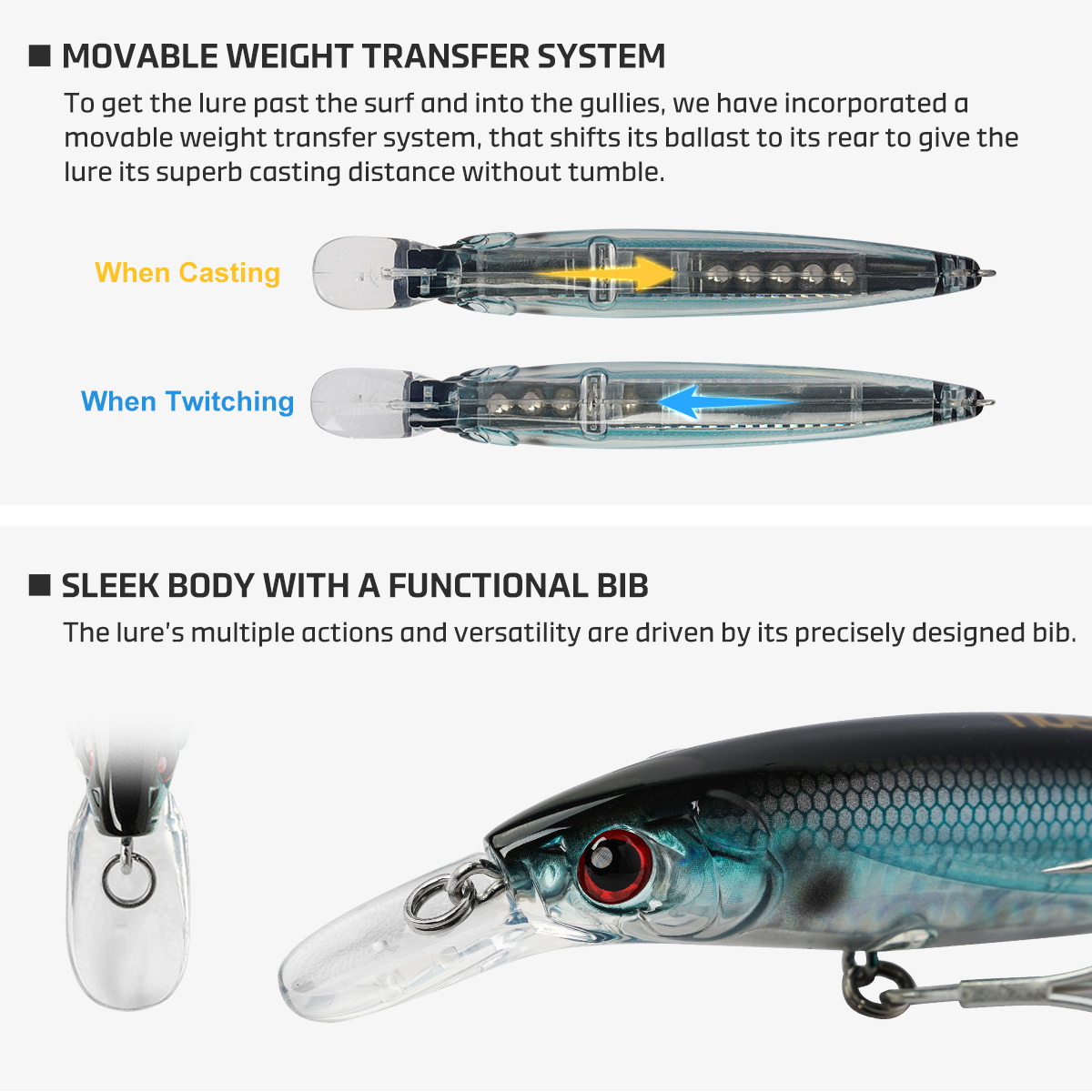 Noeby 100mmm 14g 120mm 22g Jer - Fishing Lure Jerkbait recension och pris